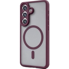 Fiberliz Samsung Galaxy A27 5g Loji Magsafe Kapak - Bordo