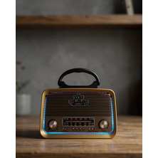 Mrt Teknik Ahşap Nostaljik Radyo Bluetooth USB Sd Kart Destekli UCZZZV01NOSTALJİ-1