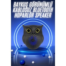 Mrt Teknik Müzik Çalar Bluetooth Hoparlör Speaker 5.0 Kablosuz Baykuş Görünümlü