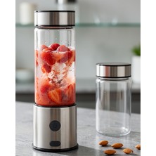 Mrt Teknik USB Type C Şarjlı 6 Bıçaklı Cam Blender Uczzfrulyblender-2