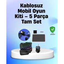 Mrt Teknik Profesyonel Mobil Oyuncular Için Rgb Klavyeli 5 Parça Oyun Kiti