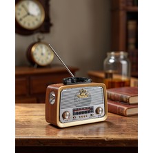 Mrt Teknik Taşınabilir Nostalji Radyo Bluetooth USB Aux Girişli UCZZZV01NOSTALJİ-4