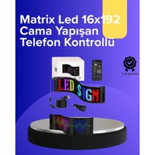 Mrt Teknik Kayan Yazılı Rgb LED Tabela USB Bağlantılı Esnek ve Hafif Işıklı Ekran Paneli