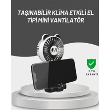 Mrt Teknik Sessiz Çalışan USB Şarjlı Masaüstü Mini Vantilatör