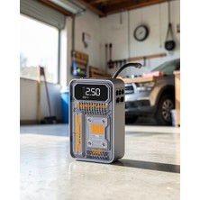 Mrt Teknik Akıllı Hava Kompresörü 6000MAH LED Ekranlı UCZZZMC6619ARAÇPOMPASI-7
