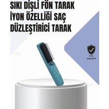 Mrt Teknik 3D Dişli Saç Düzleştirici Tarak – USB Şarjlı Kompakt Tasarım