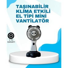 Mrt Teknik Panda Desenli USB Şarjlı Taşınabilir Mini Vantilatör