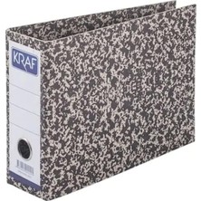Tr Karton Klasör Telgraf, Yarım Boy, Geniş, Gri, 5'li Paket