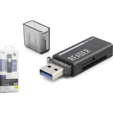 Lsk USB Type-C 3.2 Gen1 Kart Okuyucu Sd Microsd 5 Gbps Siyah C306