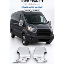 Trobus Ford Transit 2014 ve Sonrası Uyumlu Krom Ayna Kapağı 2 Parça Abs Krom