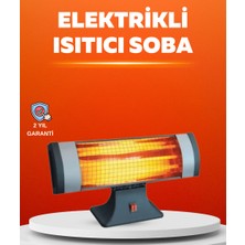 Twin Store Sessiz Çalışan Quartz Tüp Infrared Isıtıcı 1800W