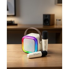Twin Store Kablosuz Karaoke Hoparlör Çift Mikrofonlu XUCZ2MİKROFONLUSPEAKER