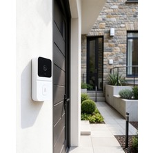 Twin Store Akıllı Kapı Zili Wi-Fi Bağlantılı Hd Kameralı Beyaz Model