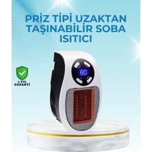 Twin Store Düşük Enerji Tüketimli Mini Isıtıcı Ayarlı Termostatlı