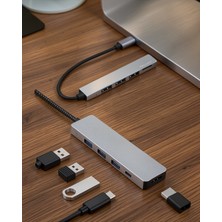 Twin Store USB Type-C 8 Girişli Hub Dönüştürücü Uuczmacbookçevirici1