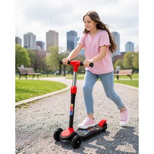 Twin Store 3 Tekerlekli Denge Destekli Ayarlanabilir Gidonlu Çocuk Skuteri Uczzcnsscooter-1