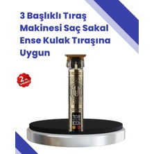 Twin Store Kablosuz Saç Sakal Düzeltici – Çoklu Başlık ve Taraklı