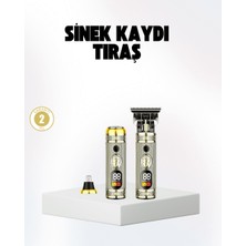 Twin Store 2’si 1 Arada Saç ve Sakal Düzeltici Seti – T Bıçaklı, 8 Farklı Kılavuz Tarağı