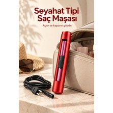 Twin Store Bukle ve Düzleştirme Özellikli Seyahat Tipi Kablolu Saç Maşası