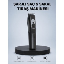Twin Store Kablosuz, Paslanmaz Çelik Bıçaklı Profesyonel Saç ve Sakal Tıraş Makinesi – Sessiz, Güçlü ve Ergonomik