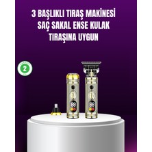 Twin Store Çok Fonksiyonlu Saç ve Sakal Düzeltici Set – USB Şarjlı