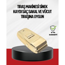 Twin Store Altın Kaplama Kablolu Erkek Tıraş Makinesi Favori Aparatlı