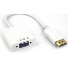 Vcom CG603-0.15 Beyaz Display Port Erkek To VGA Dişi Dönüştürücü