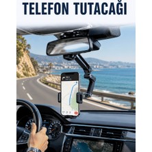 Elivora Araç Dikiz Aynası Telefon Tutucu Navigasyon Kullanımına Uygun Telefon Standı