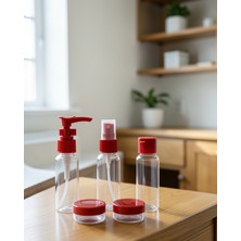 Elivora 5'li Seyahat Boy Kozmetik Şişe Seti 30 ml UCZZZ5LİSEYAHATŞİŞESİBORDO