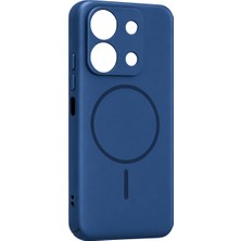 Elivora Xiaomi Redmi 15C 4g Mika Pc Magsafe Kapak - Mavi