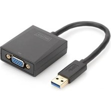 Digitus DA-70840 USB 3.0  -  VGA Grafik Adaptörügiriş: 1 x USB 3.0 Usb-A  1 x VGA (HD15)