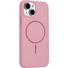 Elivora Apple iPhone 15 Azus Magsafe Kapak - Pembe