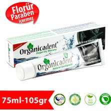 Organicadent Aktif Karbonlu Beyazlatıcı Doğal Diş Macunu 75 ml SLS İçermez Aktif Kömür Aroma