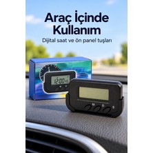 Hcc Trend Kronometreli Oto Saat Alarm ve Dijital Ekranlı