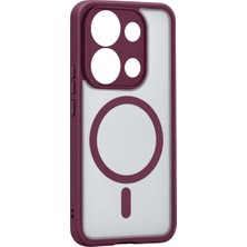 Hcc Trend Xiaomi Redmi Note 13 4g Loji Magsafe Kapak - Bordo