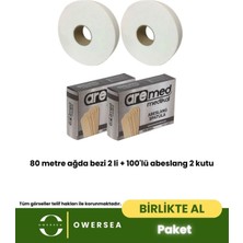 Owersea Birlikte Al 80 Metre Ağda Bezi 2 Li + 100'LÜ Abeslang 2 Kutu