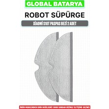 Global Batarya Xiaomi Mi Mop S10T Robot Süpürge Paspas Bezi (STFCR01SZ) 2 Adet
