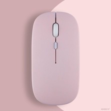 Tr Xiaomi Tablet Ile Uyumlu Şarj Edilebilir Sessiz Mouse Bluetooth + 2.4Hz Wifi Kablosuz Mouse Far