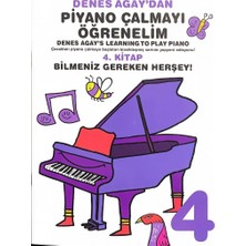 Happy Trend Agay'dan Piyano Çalmayı Öğrenelim 4. Kitap Bilmeniz Gereken Herşey! (Kapak Değişebilir)