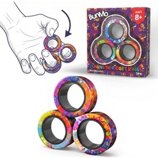 Happy Trend Manyetik Yüzükler, Fidget Oyuncakları, Mıknatıslı Yüzükler, Sonsuz Eğlence Saatleri, Çevirin, Bağlayın ve Oynayın, Erkekler ve Kızlar Için Çekici Duyusal Oyuncaklar