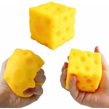 Happy Trend Squishy Stres Oyuncağı Peynir, Anti Stres Yavaş Yükselen Pu Köpük Büyük Boy 10 cm