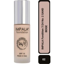 İmpala Impala 7/24 Kalıcı Fondöten 02 Sand Beige