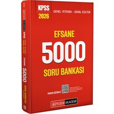 Kpss Genel Yetenek Genel Kültür Efsane 5000 Tamamı Çözümlü Soru Bankası