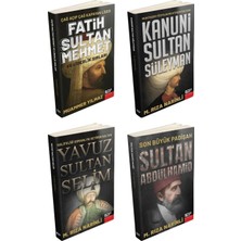 Happy Trend Padişahları Kitap Seti, Fatih Sultan Mehmet, Kanuni Sultan Süleyman, Yavuz Sultan Selim, Sultan Abdülhamid, 4 Kitap