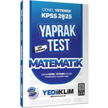 Yayınları 2025 Kpss Genel Yetenek Matematik Çek Kopart Yaprak Test