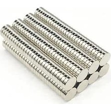 Happy Trend Adet 8X2MM Yuvarlak Güçlü Neodyum Mıknatıs (Çap 8 M M Kalınlık 2 Mm)