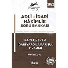 Adli - Idari Hakimlik Soru Bankası - Idare Hukuku ve Idari Yargılama Usul Hukuku