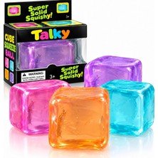 Happy Trend Şeffaf Jel Küp Squishy Oyuncak – Sıkılabilir Yumuşak Fidget Oyuncak, Esnek Duyusal Stres Oyuncağı, Akışkan Jel Dolgulu Eğlenceli Küp