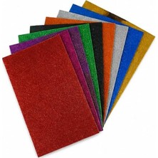 Şanal Simli Eva Yapışkanlı Set, 10 Renk, 20X30 cm