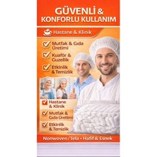 Owersea Saç Bonesi Bone Beyaz Tek Kullanımlık 10 x 100 Lü Paket Medikal Bone 1000 Adet Tela Bone